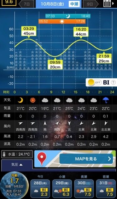 １０月初シーバス